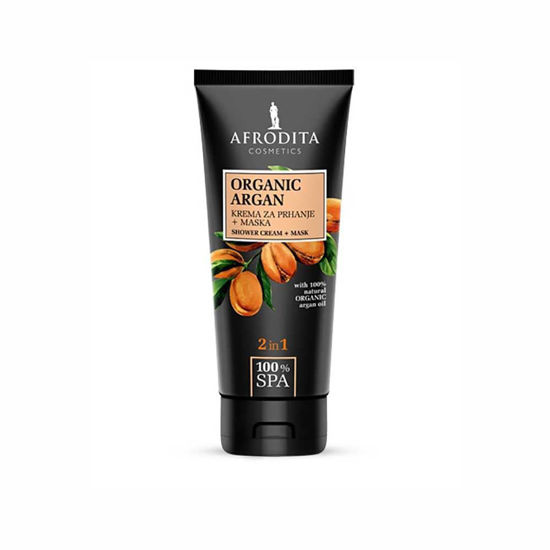 Afrodita 100% SPA Organic Argan krema za prhanje in maska, 150 mL