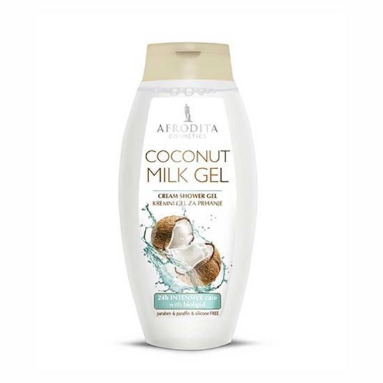 Afrodita Coconut Milk kremni gel za prhanje, 250 mL
