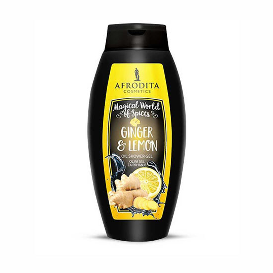 Afrodita Ginger & Lemon oljni gel za prhanje, 250 mL