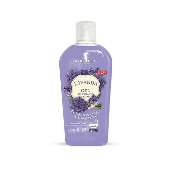 Afrodita Lavanda gel za prhanje in kopel, 1000 mL