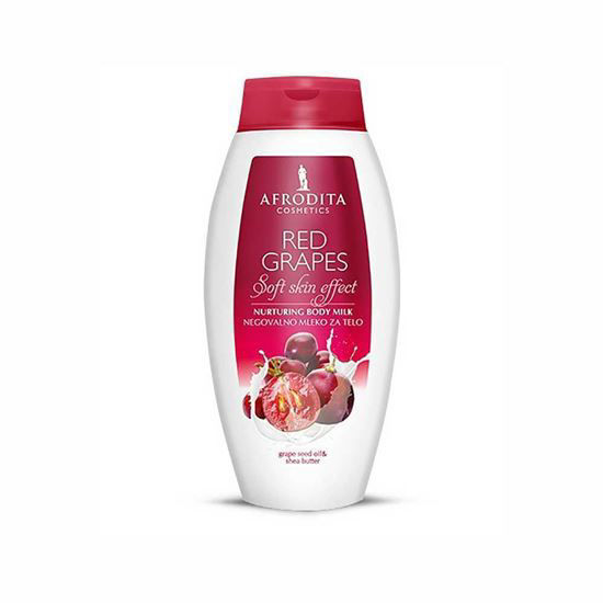 Afrodita Red Grapes negovalno mleko za telo, 250 mL