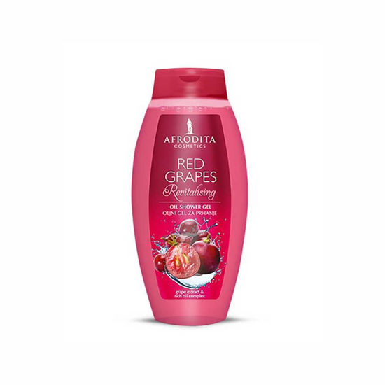 Afrodita Red Grapes oljni gel za prhanje, 250 mL