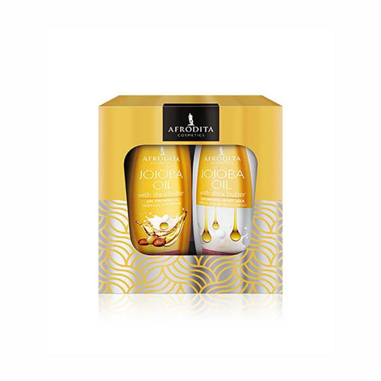 Afrodita Shower Jojoba darilni paket, 1 set