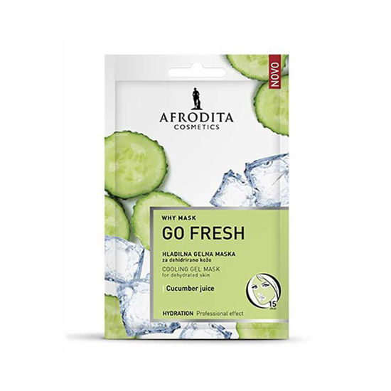 Afrodita Why Mask Go Fresh hladilna gelna maska za dehidrirano kožo, 2 x 6 mL