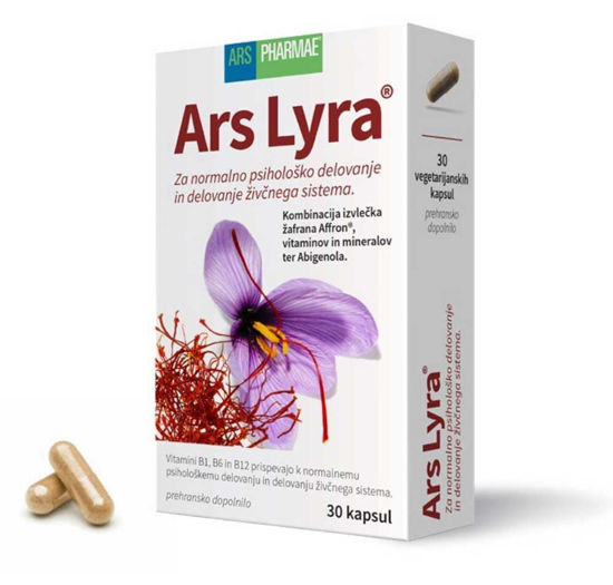 Ars Pharmae Ars Lyra naravno dopolnilo, 30 kapsul