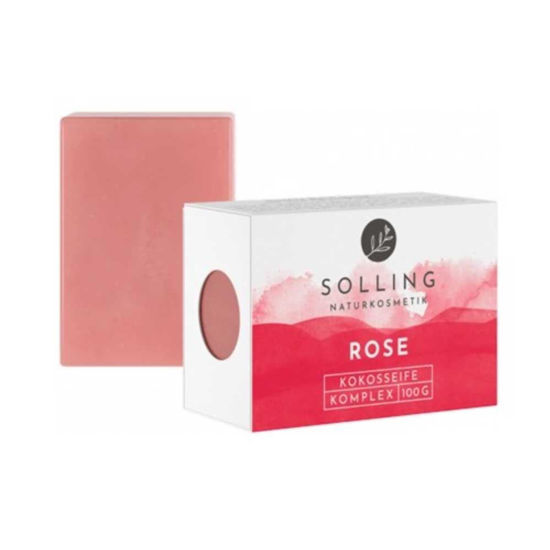Solling Naturkosmetik ekološko rastlinsko milo kokos – vrtnica, 100 g