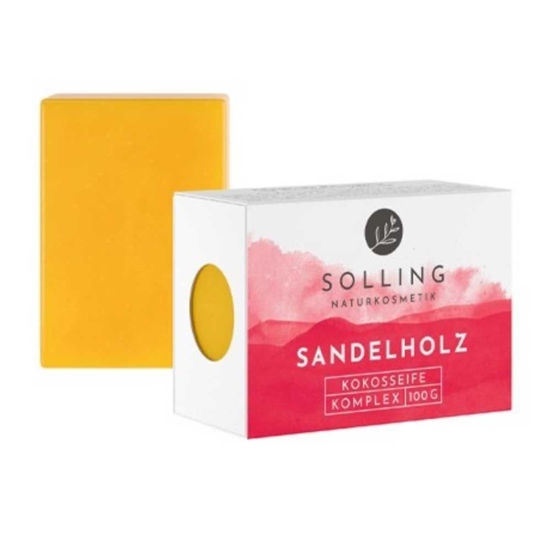 Solling Naturkosmetik ekološko rastlinsko milo kokos – sandalovina, 100 g