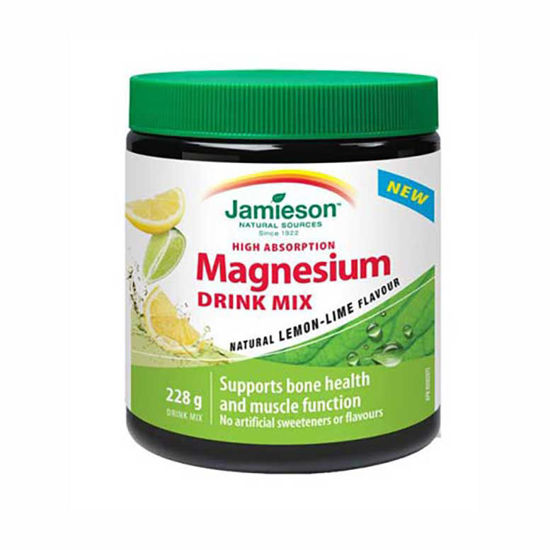 Jamieson Magnezij bisglicinat + citrat prah za napitek - limona + limeta, 228 g