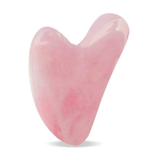 GUA SHA Rose Quartz masažni kamen, 1 kos