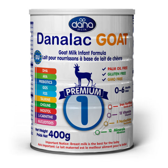 Danalac Goat 1 začetna formula na osnovi kozjega mleka, 400 g