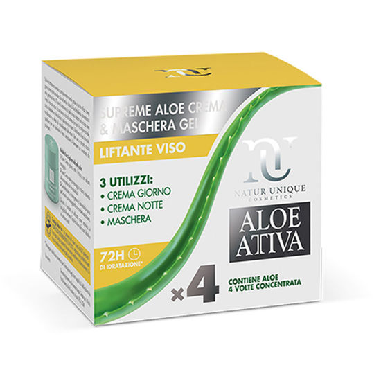 Natur Unique Aloe Attiva Supreme Lifting krema & maska gel za obraz, 100 mL