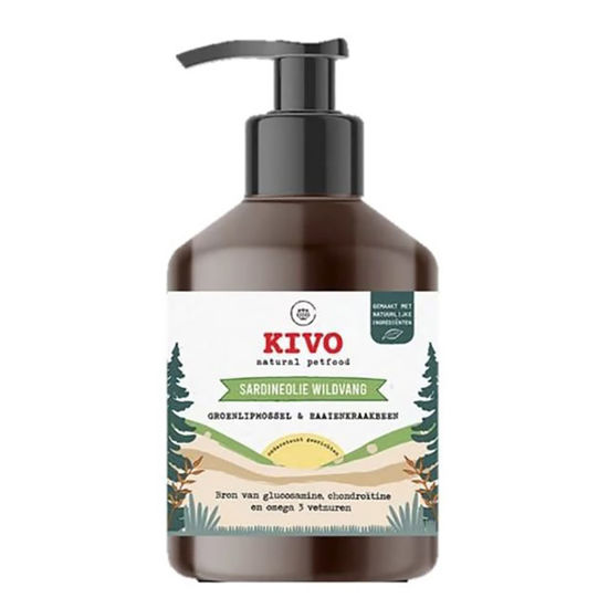 Kivo sardinino olje s kurkumo in ameriškim slamnikom za pse in mačke, 500mL