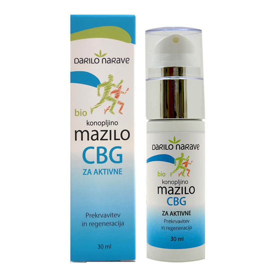 Bio konopljino CBG mazilo z arniko za aktivne, 30 mL