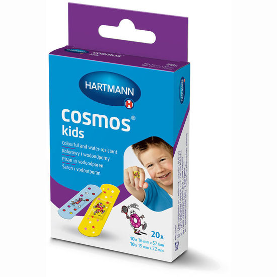 Hartmann Cosmos Kids obliž z barvnimi motivi, 20 kosov