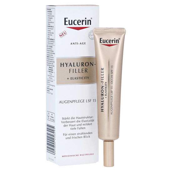 Eucerin Hyaluron-Filler + Elasticity krema za okrog oči z ZF 20, 15 mL
