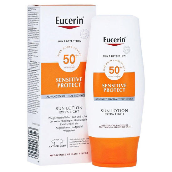 Eucerin Sun ekstra lahek losjon za zaščito pred soncem ZF50, 150 mL
