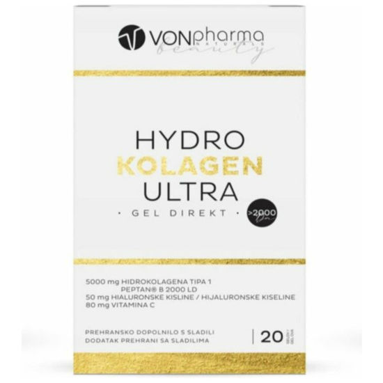 VONpharma Hydro kolagen ultra 2000 DA, 20 gelov