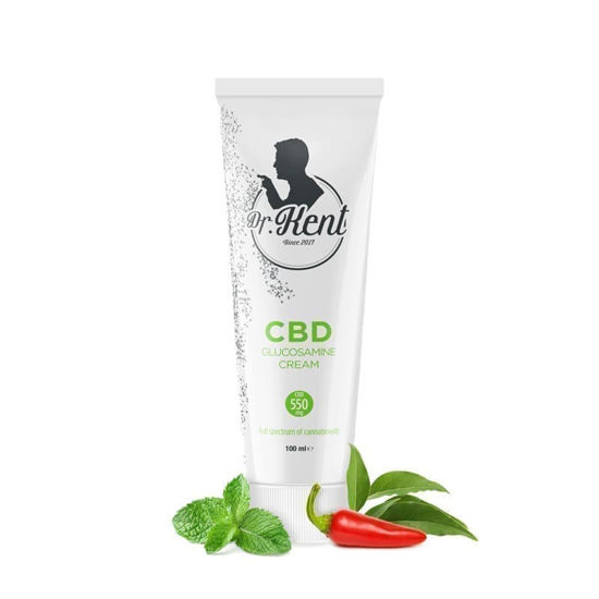Dr. Kent CBD krema z glukozaminom (1100mg), 100 mL