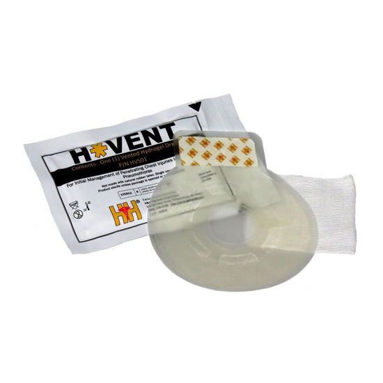 H Vent Chest Seal obliž za pnevmotoraks z ventilom, 2 kosa