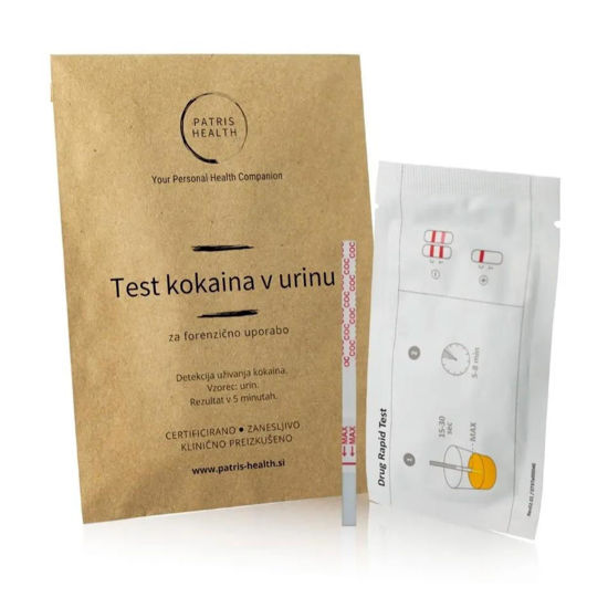 Patris Health test za kokain v urinu, različna pakiranja