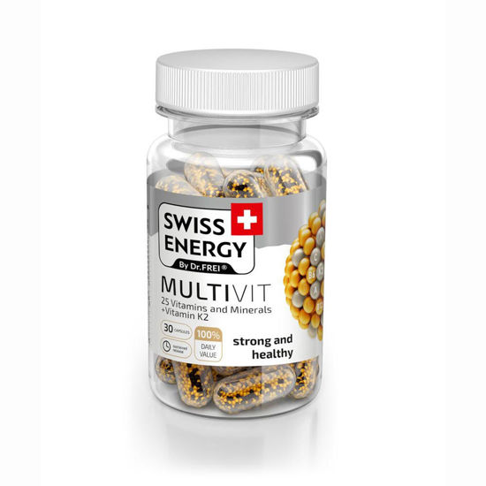 Swiss Energy Multivit vitamini in minerali, 30 kapsul