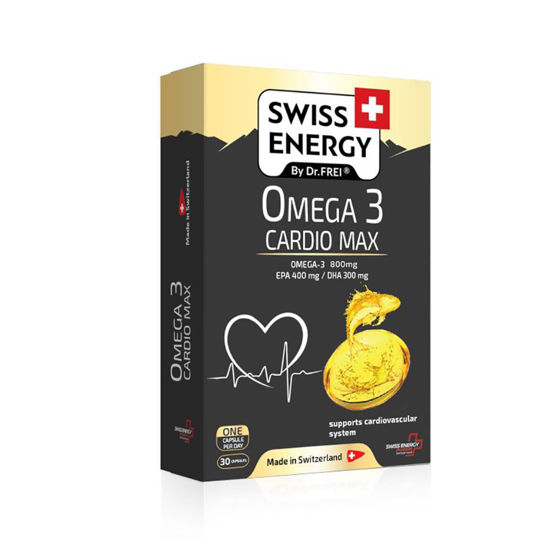 Swiss Energy Omega 3 Cardio Max za srce in ožilje, 30 kapsul