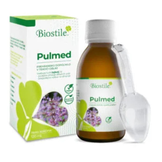 Biostile Pulmed tekočina (sirup) z žajbljem, 120 mL