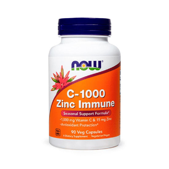 Now Cink Imun vitamin C-1000 s cinkom, 90 kapsul
