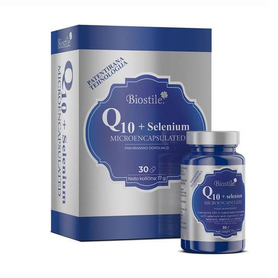 Biostile Q10 + Selenium MIKROKAPSULIRANO dopolnilo, 30 kapsul