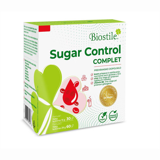 Biostile Sugar Control komplet - uravnavanje sladkorja, 30+60 kapsul