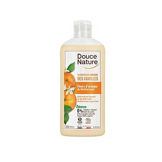 Douce Nature naravni gel in šampon za tuširanje pomarančni cvet, 250 mL