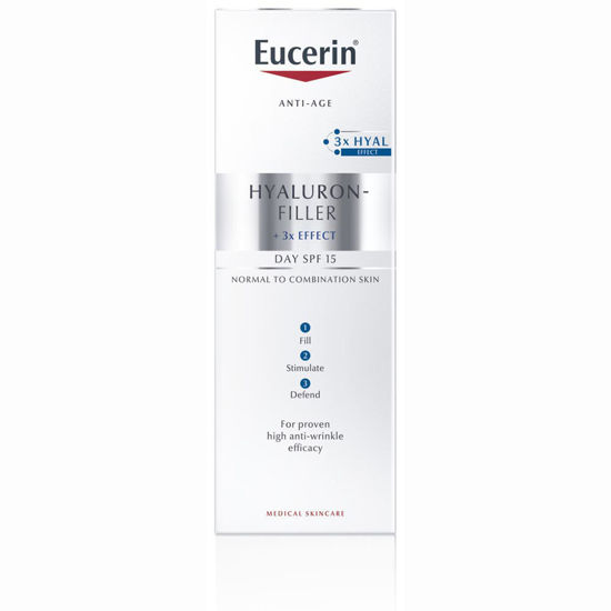 Eucerin Hyaluron-Filler dnevna krema za normalno do mešano kožo  z ZF 15, 50 mL