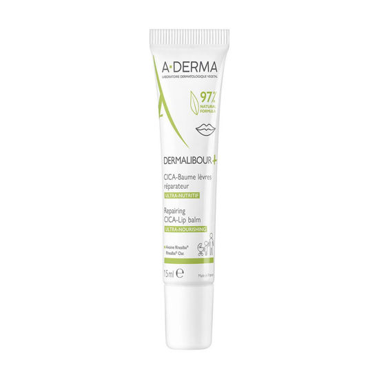 A-Derma Dermalibour+ obnavljajoči CICA balzam za ustnice, 15 mL