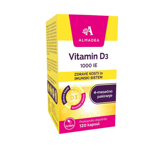 Almadea Vitamin D3 1000 I.E, 120 kapsul
