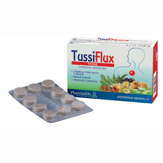 Tussiflux orodisperzibilne tablete za kašelj, 30 tablet