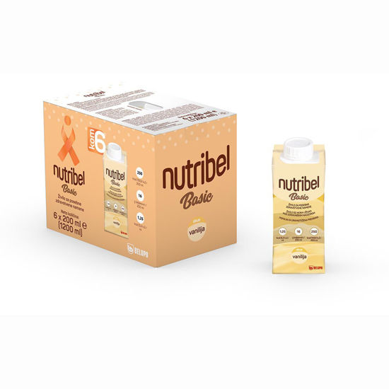 Nutribel Basic vanilija, tetrapak 6 x 200 mL