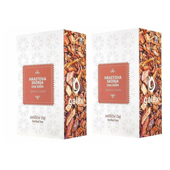 Galex čaj hrastova skorja, 2x80 g (DOUBLE PACK)