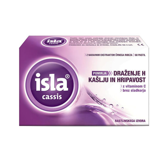 Isla cassis črni ribez, 30 ali 60 pastil