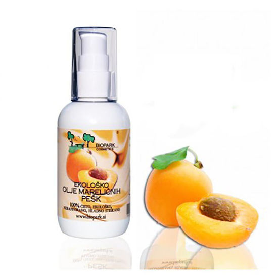 Biopark ekološko olje mareličnih pešk, 100 mL
