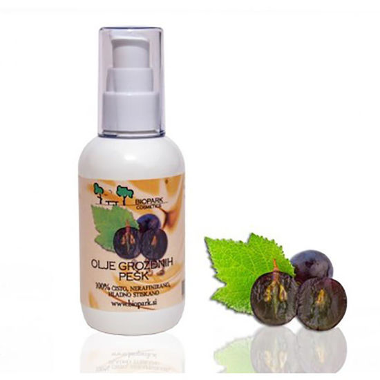 Biopark olje grozdnih pešk - nerafinirano, 100 mL