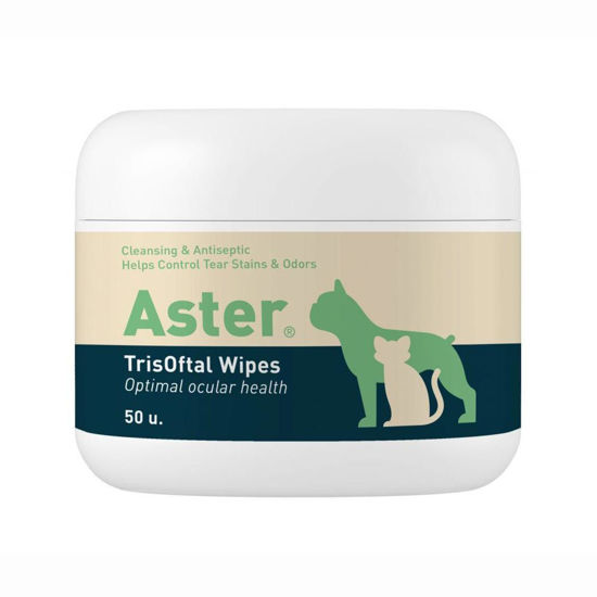 Aster trisoftal wipes za pse in mačke, 50 blazinic