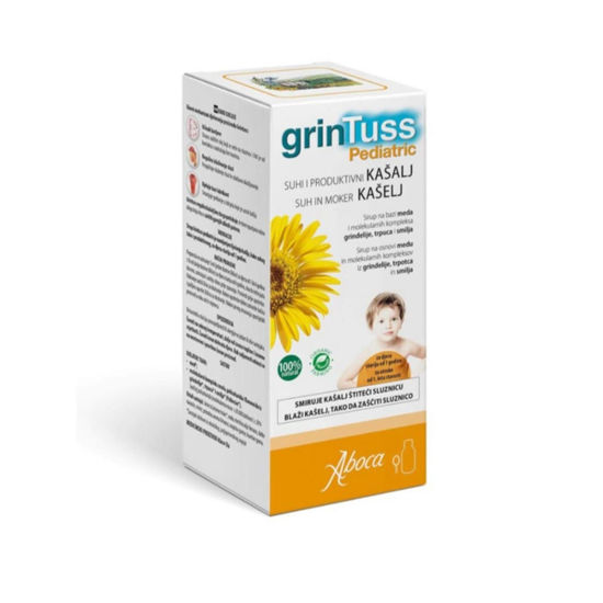 grinTuss Pediatric sirup na osnovi medu, 128 g