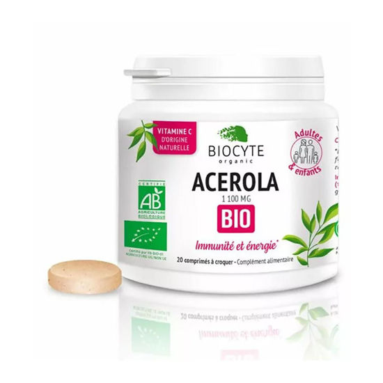 Biocyte Bio Acerola, 20 žvečljivih tablet