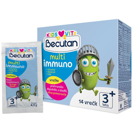 Becutan Kids Vits Multi Immuno prah, 14 vrečk