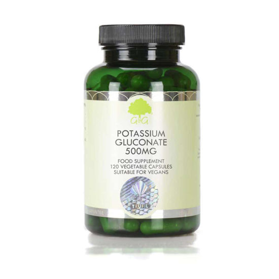 G&G Vitamins kalij glukonat 500 mg, 120 kapsul