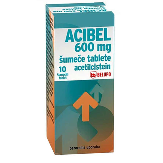 Acibel 600 mg, 10 ali 20 šumečih tablet