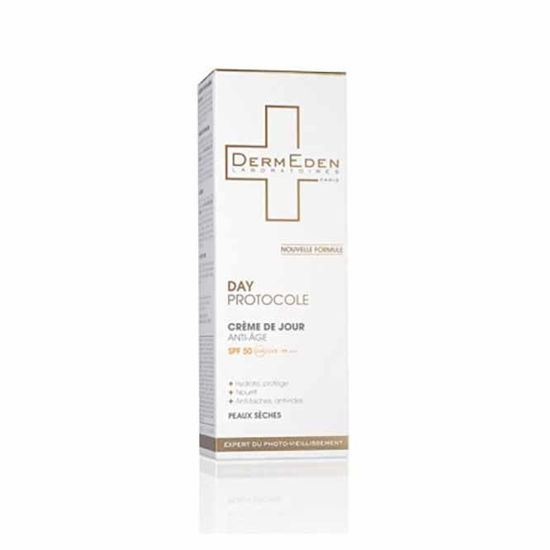 DermEden Anti-Age SPF 50 dnevna krema za suho kožo, 50 mL