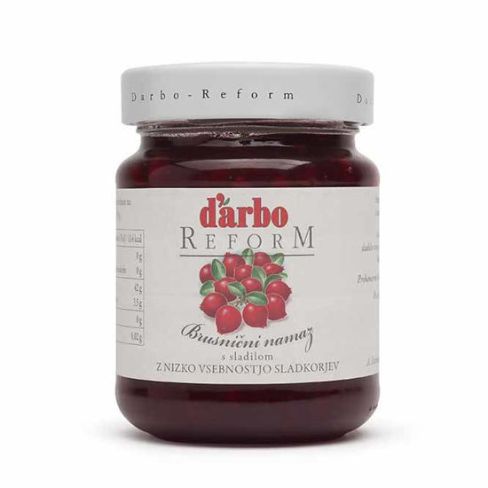 D’arbo Reform brusnični namaz s sladilom, 330 g