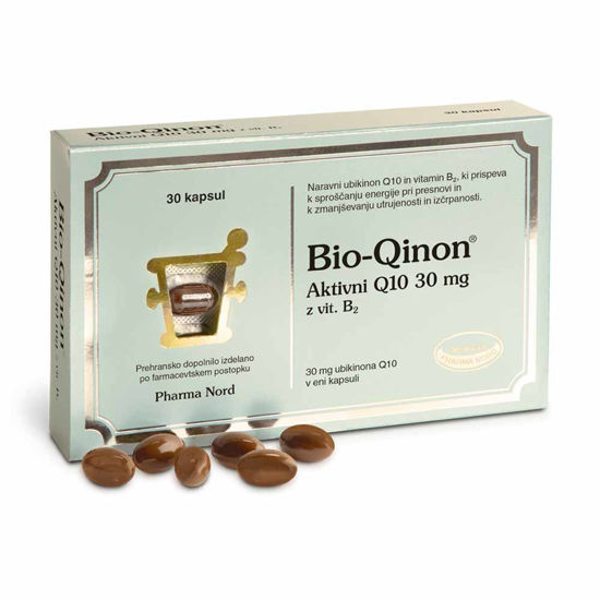 Bio-QINON Pharma nord Q10 30 mg z vitaminom B2, 30 kapsul