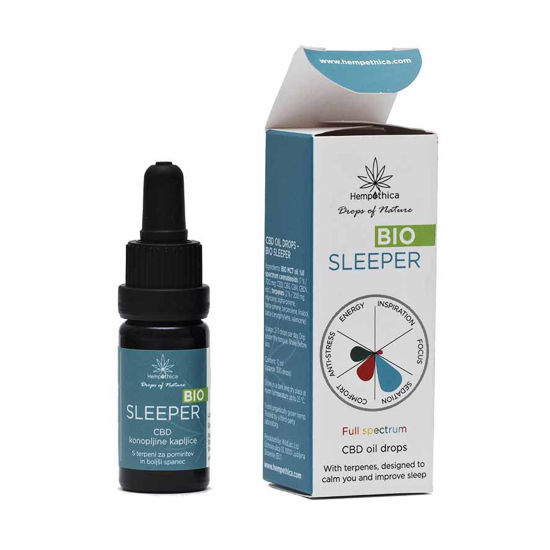 Hempethica CBD kapljice bio Sleeper, 10 mL